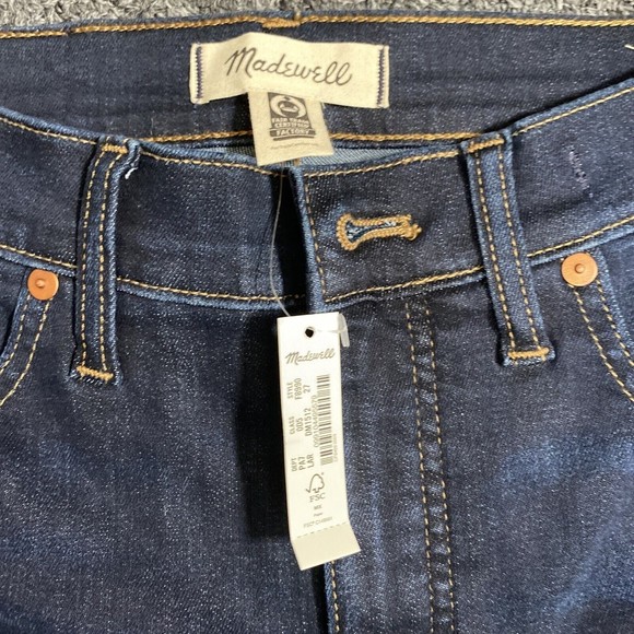 Madewell Women's 10" High-Rise Skinny Jeans in Hayes Wash f4684 size 27x28 $128 - Picture 3 of 8